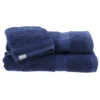 EPONGE 700G SERVIETTE 70X130CM 50X90CM ET GANT BLEU