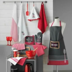ESSUIE MAIN ROND 60 CM EPONGE BRODEE AU BISTROT ROUGE