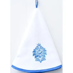 ESSUIE MAINS BRODE VILLA 60CM VELOURS EPONGE BLEU BLANC