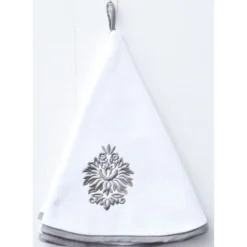 ESSUIE MAINS BRODE VILLA 60CM VELOURS EPONGE GRIS BLANC