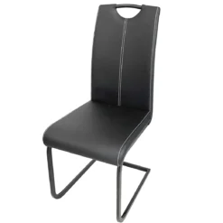 ESTELLE CHAISE NOIR 55X42X98CM