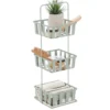 ETAGERE METAL CARREE 3 NIVEAUX VERT SAUGE
