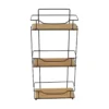 ETAGERE RECTANGLE 3 NIVEAUX BAMBOU NOIR