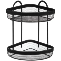 ETAGERE ANGLE 2 NIVEAUX METAL MAYAJ