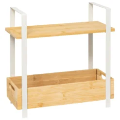 ETAGERE 2 BACS ORDERA BAMBOU BEIGE