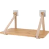 ETAGERE BAMBOU LANIERES SIMILI CUIR BEIGE BAMBOU