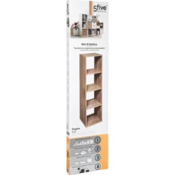 ETAGERE 4 CASES HAUT MIX NATUREL