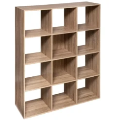 ETAGERE 12 CASES MIX NATUREL