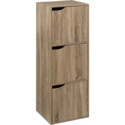 ETAGERE 3 CASES MIX N DOOR NATUREL