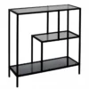 ETAGERE EDISON VERRE FUME 80X30X79.5CM