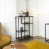 ETAGERE EDISON VERRE FUME 80X30X113CM