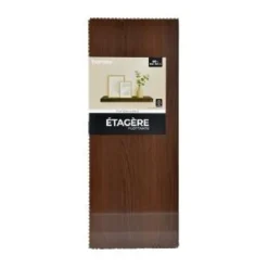 ETAGERE FLOTTANTE STRIEE 60X23.5X3.8CM COLORIS ACACIA