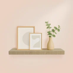 ETAGERE FLOTTANTE STRIEE 60X23.5X3.8CM COLORIS CHENE CLAIR