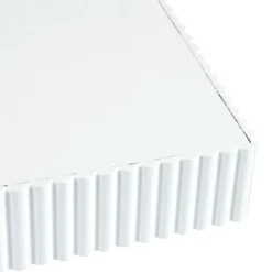 ETAGERE FLOTTANTE STRIEE 60X23.5X3.8CM COLORIS BLANC