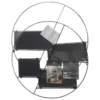 ETAGERE METAL ROND LARA NOIR D.50CM