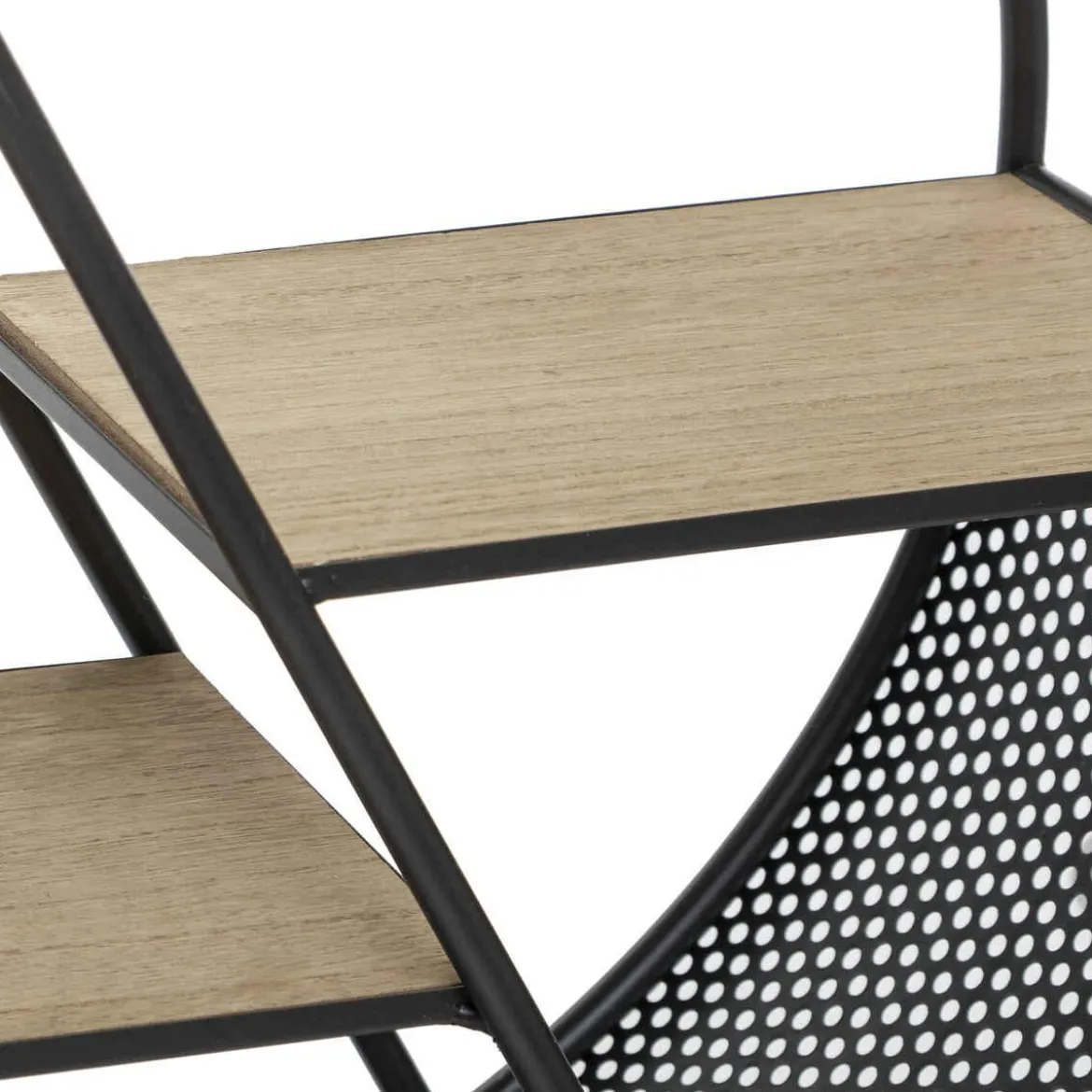 ETAGERE METAL ROND SUR PIED TIMEO D.50X18X55.5CM