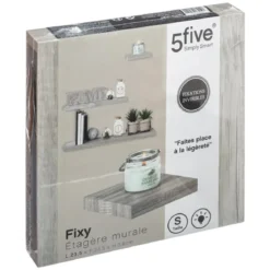 ETAGERE MURALE CHENE GRIS 23.5CM