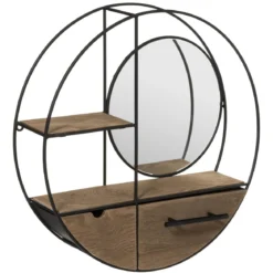 ETAGERE MURALE METAL D.50X12CM