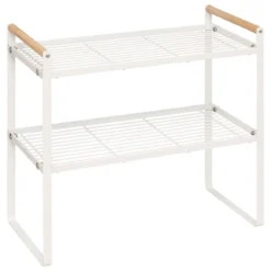 ETAGERE 2 NIVEAUX METAL 42X21X37.5CM