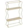 ETAGERE VAGUE JUDY METAL BEIGE D.40X12X58CM