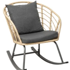 FAUTEUIL A BASCULE CHERONE GRIS