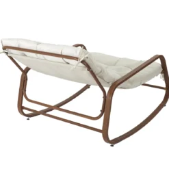 FAUTEUIL A BASCULE MIAMI IMITATION BOIS 92X69X130
