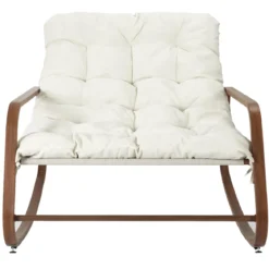 FAUTEUIL A BASCULE MIAMI IMITATION BOIS 92X69X130