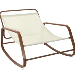 FAUTEUIL A BASCULE MIAMI IMITATION BOIS 92X69X130