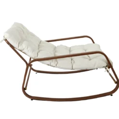 FAUTEUIL A BASCULE MIAMI IMITATION BOIS 92X69X130
