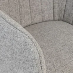 FAUTEUIL A DINER VISOCA PIEDS BOIS GRIS