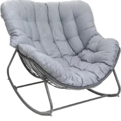 FAUTEUIL BASCULE PAOPAO GRAPHITE ROCHE