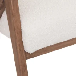 FAUTEUIL BOUCLE AMZA BLANC