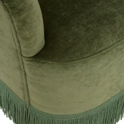 FAUTEUIL CHENILLE ALANYA VERT KAKI