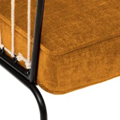 FAUTEUIL CHENILLE ANZIO OCRE
