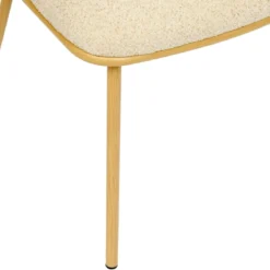 FAUTEUIL DINER CHENILLE ALBA BEIGE