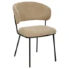 FAUTEUIL DINER CHENILLE ALBA TAUPE