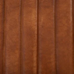 FAUTEUIL DINER CUIR KAVI COGNAC