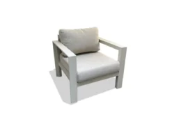 FAUTEUIL EVASION ALUMINIUM ARGILE