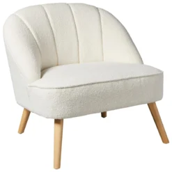 FAUTEUIL NAOVA BOUCLETTE BLANC