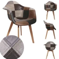 FAUTEUIL PATCHWORK PU