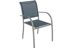 FAUTEUIL PIAZZA BLEU ORAGE SILVER
