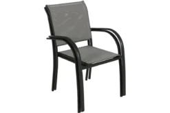 FAUTEUIL PIAZZA GALET GRAPHITE