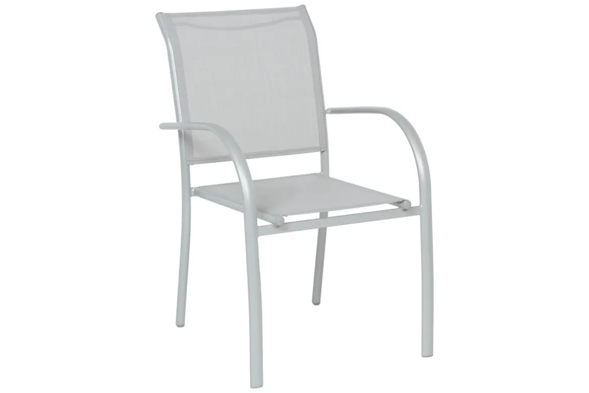 FAUTEUIL PIAZZA GALET SILVER MAT