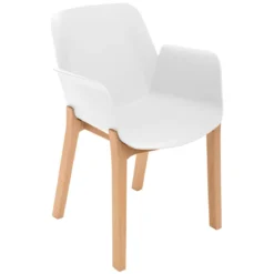 FAUTEUIL PIED BOIS BLANC ALBY