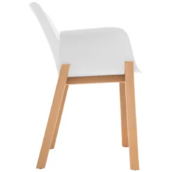 FAUTEUIL PIED BOIS BLANC ALBY