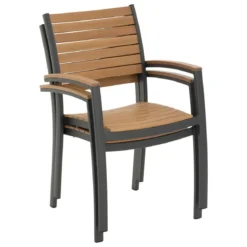 FAUTEUIL REPAS ACORDIA EUCALYPTUS GRAPHITE