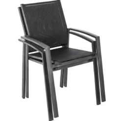 FAUTEUIL REPAS AXIOME POIVRE GRAPHITE