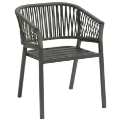 FAUTEUIL REPAS ORIENGO OLIVE GRAPHITE