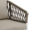 FAUTEUIL REPAS ORIENGO TAUPE BLANC