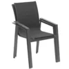 FAUTEUIL REPAS PAVANE ANTHRACITE GRAPHITE